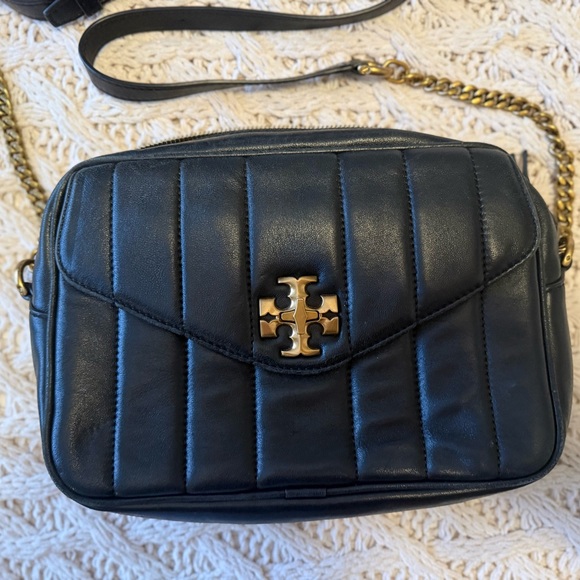Tory Burch Black Quilted Crossbody with Gold Accents - Picture 2 of 6